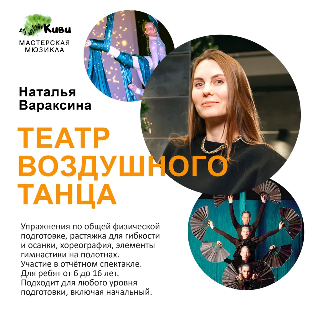 Интенсив мастерской "Киви", Театр воздушного танца, поток 1