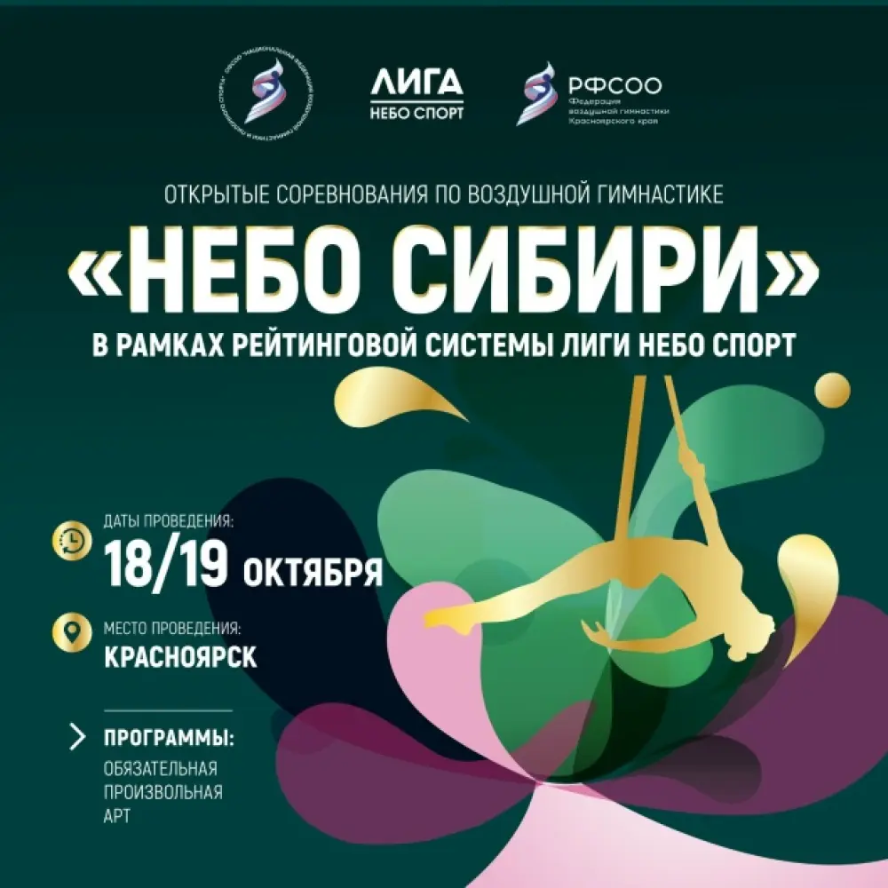 Открытые соревнования по воздушной гимнастике «Небо Сибири»