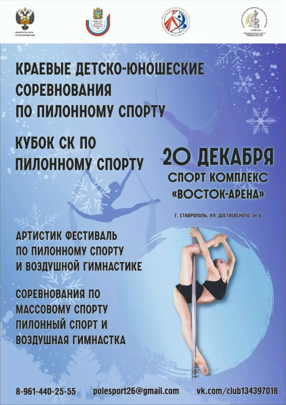 Соревнования и фестиваль по пилонному спорту и воздушной гимнастике