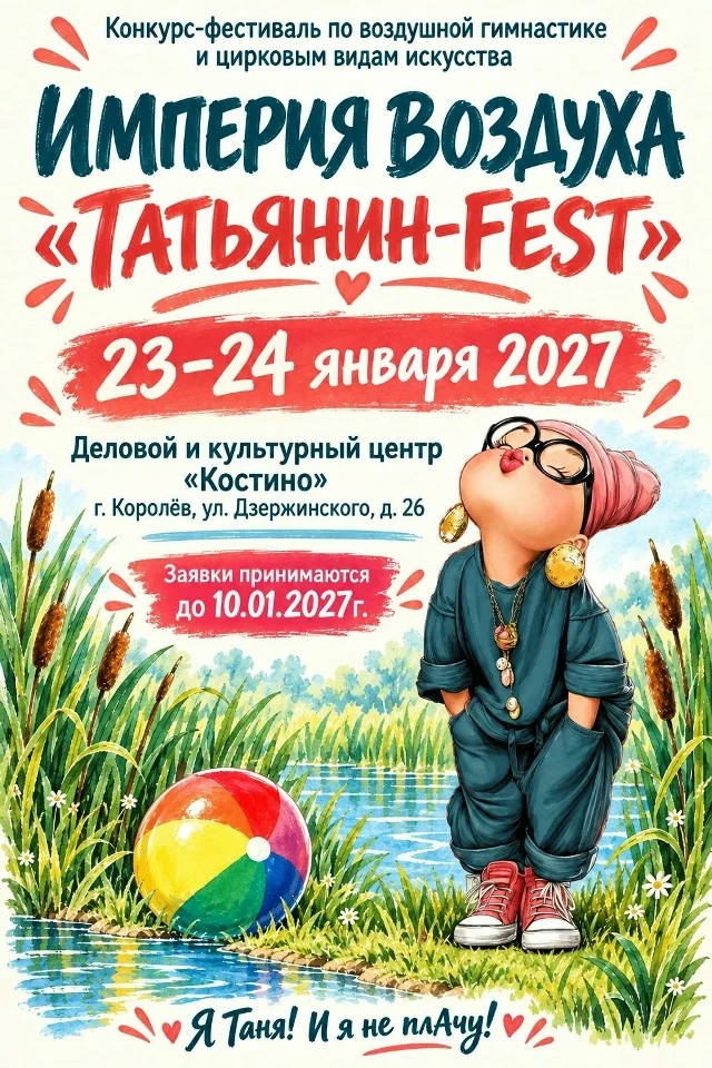 Конкурс-фестиваль по воздушной гимнастике и цирковым видам искусства "Империя воздуха. Татьянин FEST"