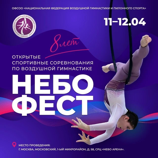 Открытые соревнования по воздушной гимнастике "НЕБОФЕСТ"