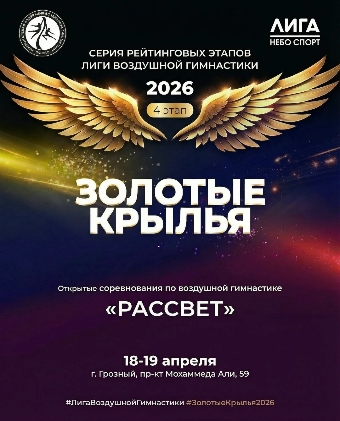 Открытые соревнования по воздушной гимнастике "Рассвет"