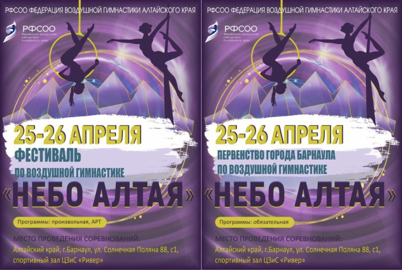 Первенство города Барнаула по воздушной гимнастике. Спортивный фестиваль по воздушной гимнастике "Небо Алтая"