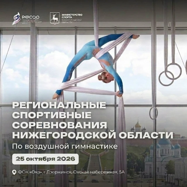 Региональные спортивные соревнования Нижегородской области по воздушной гимнастике