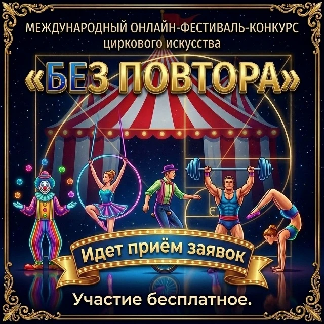 Всероссийский онлайн-фестиваль-конкурс циркового искусства "Без повтора"